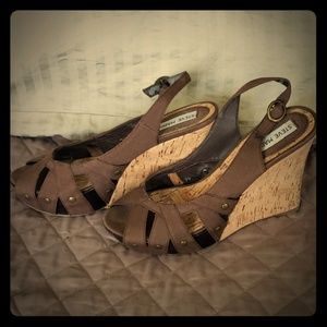 Steve Madden Crazzy Brown Wedges